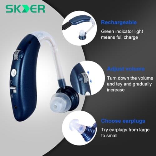 Hearing Aids For Deafness Digital Auto Sound Amplifier Amplified Speaker For Elderly Headphones Bluetooth Mini Brands Ear Care