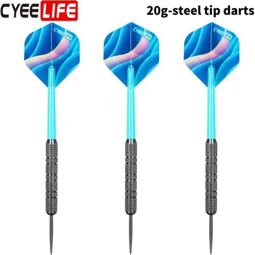 CyeeLife New Dardos 3PCS 20g Tip Steel Darts Needle PC Dart Shaft Iron Body With Laser Dart Flights