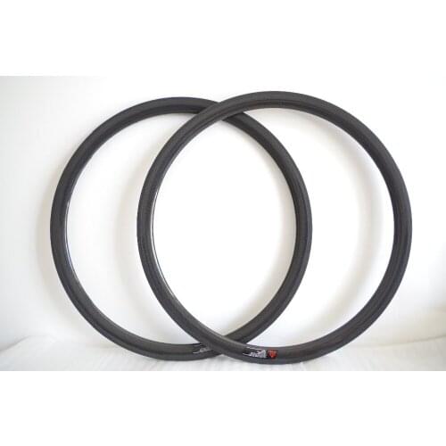 DEERACE 1 pair of 38mm 700c Carbon Clincher Road Bike Wheel Rims Bicycle Rim 23mm Width 20/24H