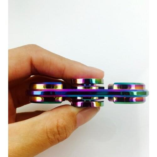 Kids Toy 2017 New Autism Hand Spinner Design Fidget Toy Spinner Stres Carki Two-Spinner Fidget Long Rotation Time Colorful Toy