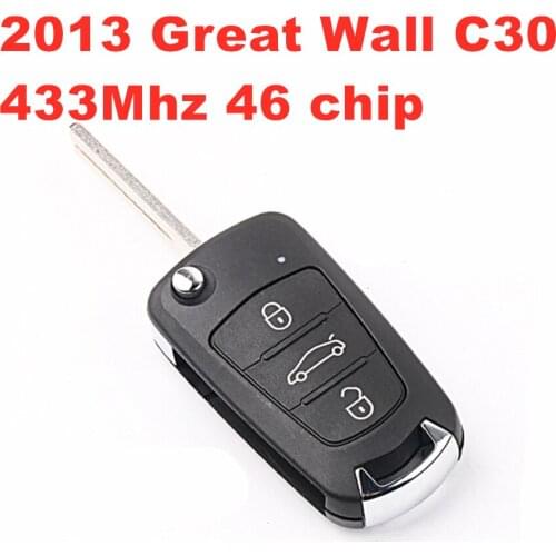 For Great Wall 2013 C30 remote key 433Mhz 46 chip