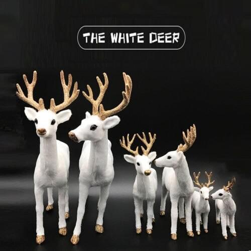 Deer Figure Christmas Doll White-tailed Reindeer Home Party Decoration Xmas Hot