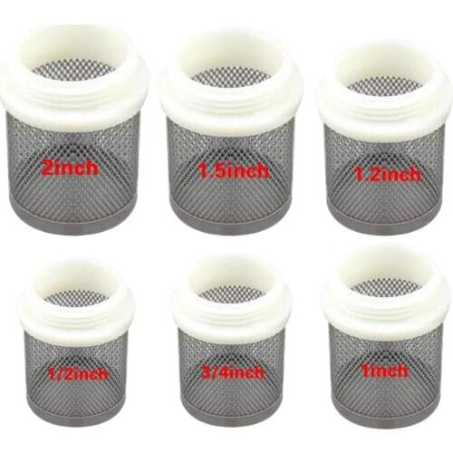 1/2"~2" Stainless Steel Net Filter Aquarium Fish Tank Tap Check Valve Filters Mesh Screen Garden Irrigation Water Pump Protect