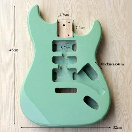 Finished Green Electric Guitar Body DIY