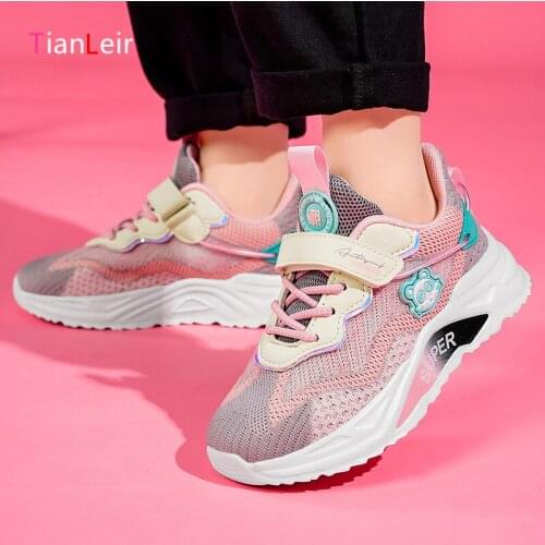 High Quality Autumn Children Shoes Breathable Mesh Sports Shoes For Girls Boys Fashion Casual Running Sneakers Kids Shoes Girls