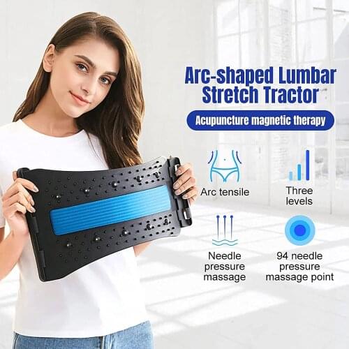 Back Massage Stretch Waist Relax Mate with Magic Fitness Equipment Lumbar Support Neck Spine Pain Relief Yoga Assist Massageador