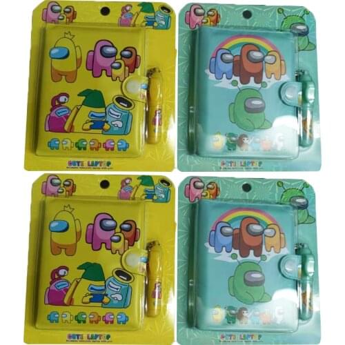 New Kawaii A7 Game Journal Cute Cartoons Notebook Color Page Notebook Diary Agenda Notepad School kids Stationery Gift