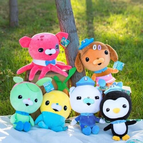 Oryginalny Octonauts 19cm pluszowe zabawki Barnacles Peso Kwazii Tweak Vegimal zwierząt nadziewane Party prezent urodzinowy Kid