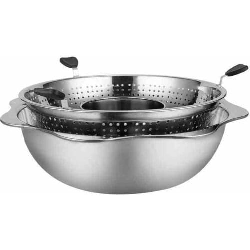 Stainless Steel Durable Portable Practical Hot Pot Rotating Hot Pot Restaurant Home