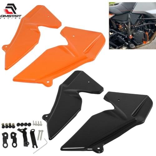 QMSTART Racing Radiator Side Cover Infill Panel Guards Deflector Plate Protection For KTM 1290 R/S/T Super Adventure 2015-2021