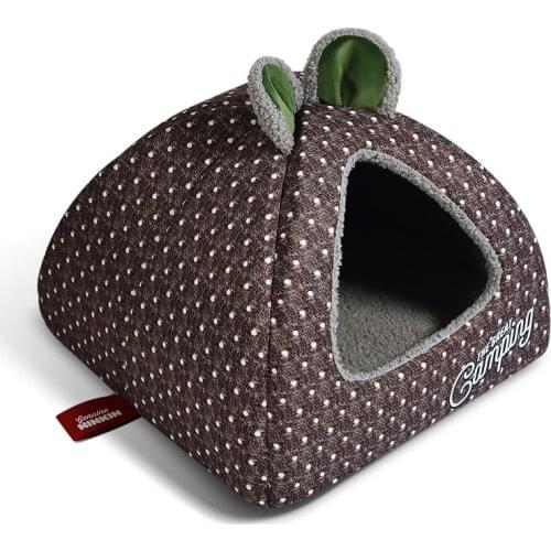 Tent small dog semi-closed warm autumn and winter pet nest
