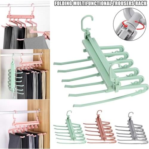 Hanger Storage Rack Multiple Layers Wardrobe Pants Hanging Multifunction for Home SAL99