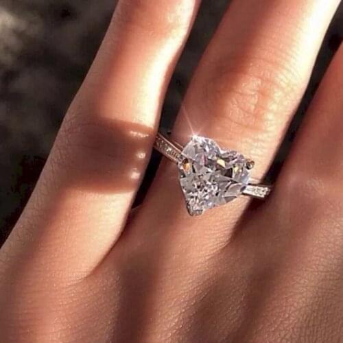 YWSHMAN Rings With Cubic Zirkonia For Women