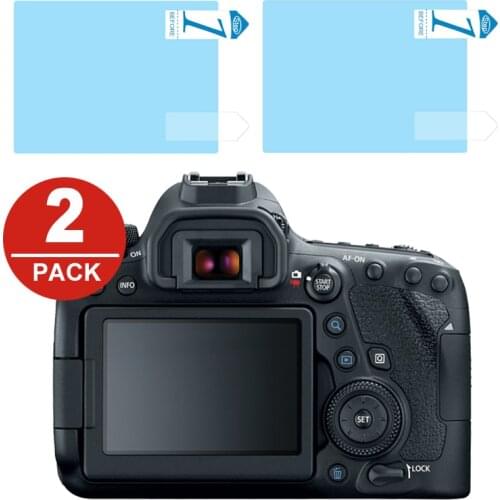 2x LCD Screen Protector Protection Film for Canon EOS 6D 7D Mark II 5D Mark IV III 5D4 5D3 5DS 5DSR 1Dx 1Dc M200 100D 200D 250D
