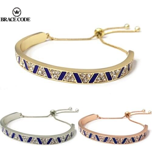 Luxury Famous Jewelry Gold Color Stainless Steel Fine Bracelets & Bangles Female Heart Forever Love Charm Bracelet For Women
