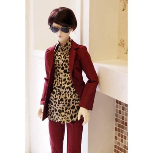 1/4 1/3 scale BJD clothes Red Suit coat + shirt + pants for BJD doll accessories ID72,without doll,shoes,wig and other A0816