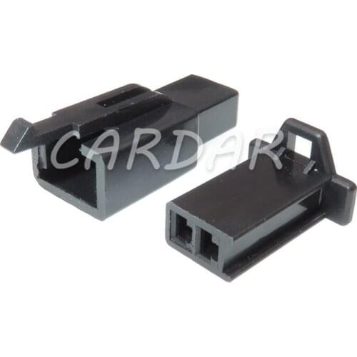 1 Set PA66 2 Pin Wiring Connector Auto Motorcycle Motor ABS Automotive Socket 6030-2981 Plug