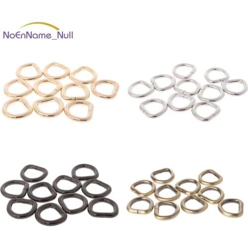 10pcs 15mm Metal Handbag Leather Bag Purse Strap Belt Web D Ring Buckle Clasp JUL29