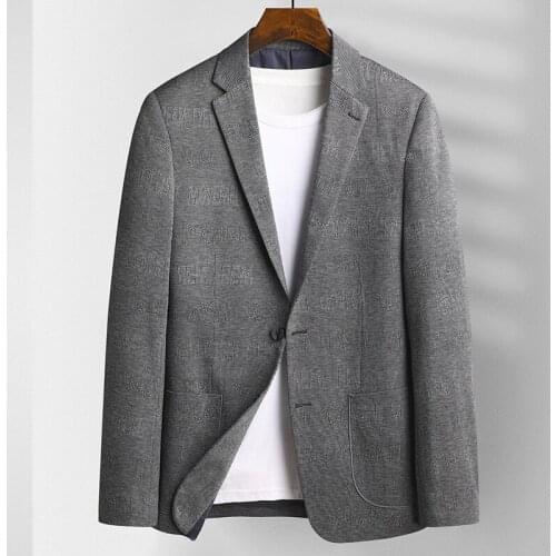 2021 classic Fashion Suit Men Spring Youth Elastic Single Breasted Smart Casual Spring And Autumn Plus Size M L XL 2XL 3XL 4XL