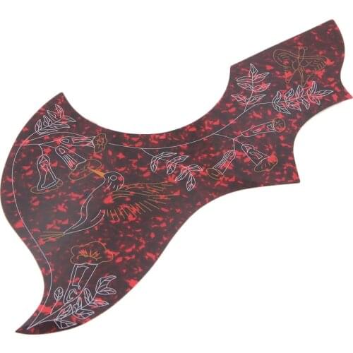 41-43 inch Acoustic Guitar Pickguard W/ Flower Design