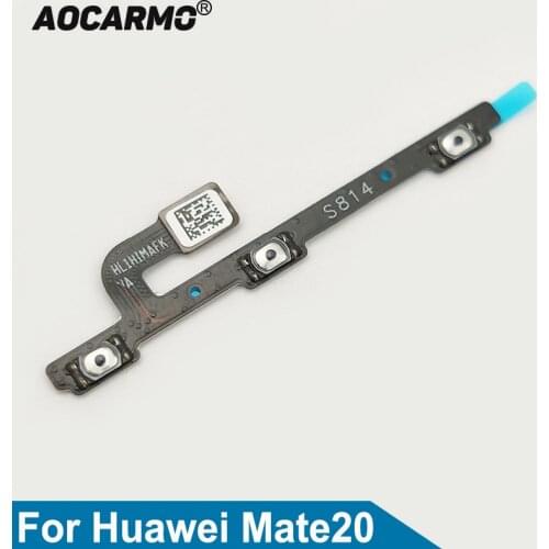 Aocarmo Power On Off Volume Button Key Ribbon Flex Cable Replacement For Huawei Mate 20 HMA-AL00