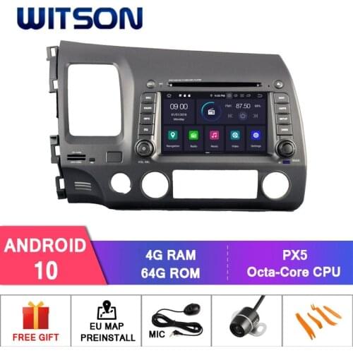 WITSON Android 10 CAR DVD GPS PLAYER FOR HONDA CIVIC 2006-2011 Car Multimedia Player Stereo AutoAudio GPS Navigation DVD Video