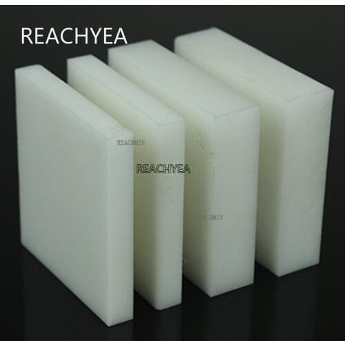 White POM Sheet Board Hard Plastic Polyoxymethylene Plate CNC Model Board DIY Raw Material Thickness 5 6 8 10 mm