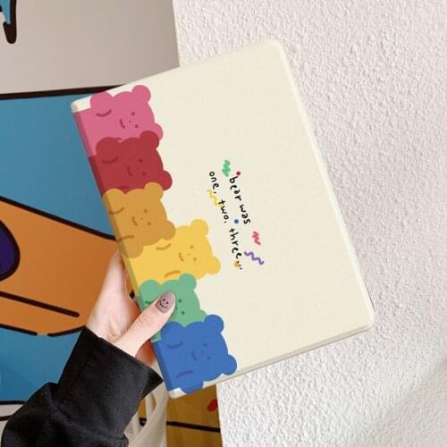 Case for iPad Air 3 2019 A2153 A2154 Soft Silicone PU Back Smart Cover for iPad Pro 10.5 2017 A1701 A1709 Wake up Funda Capa