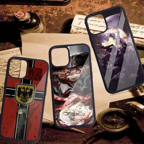 Japan Anime youjo senk Phone Case PC for iPhone 11 12 pro XS MAX 8 7 6 6S Plus X 5S SE 2020 XR