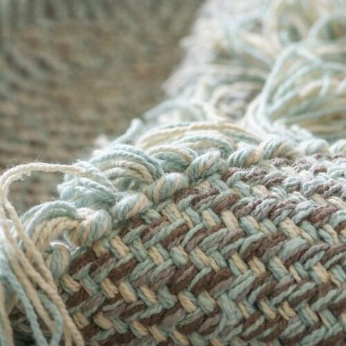 Indian Hand-Woven Cotton Rugs Living Room Big Modern Tassel Carpets For Bedroom Nordic Home Style Tapestry Floor Mat Decoration