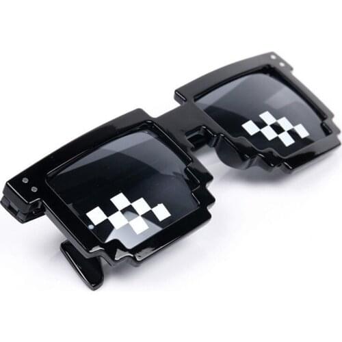 KRMDING 2018 Cool Sunglasses Men Women Brand Thug Life Party Eyeglasses Mosaic Vintage Eyewear