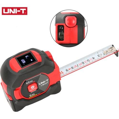 2-in-1 UNI-T LM40T Laser Rangefinder WithTape Measure Function, DigitalTape Measure LCD Professional Measuring Tool