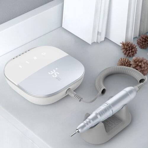 New Electric Nail Drill Machine 35000 RPM Electric Nail File HD Display Metal Nail Tool Manicure Machine Nail Drill Bit Polisher