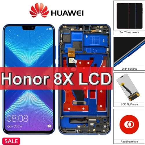 Original For Huawei Honor 8X LCD DIsplay Touch Screen Honor 8X LCD Digitizer Assembly JSN-AL00 L22 L21 Display Replacement Frame