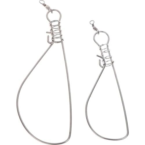 1Pc Fishing Lock Buckle Stainless Steel Live Fish Lock Belt Fishing Stringer Fishing Tackle For Accessories