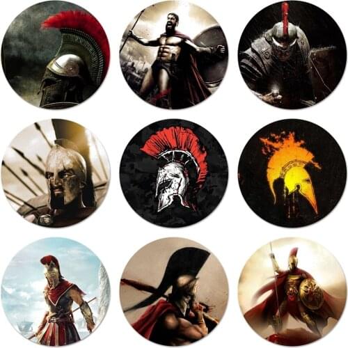 Sparta Icons Pins Badge Decoration Brooches Metal Badges For Backpack Decoration
