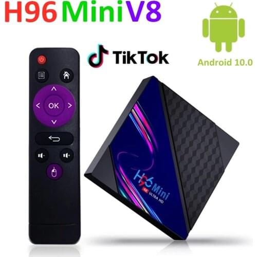 High Quality Android 10 Smart Tv Box H96 Mini V8 RK3228A 2GB 16GB Set Top Box WiFi 4K TVBOX H96mini Media Player