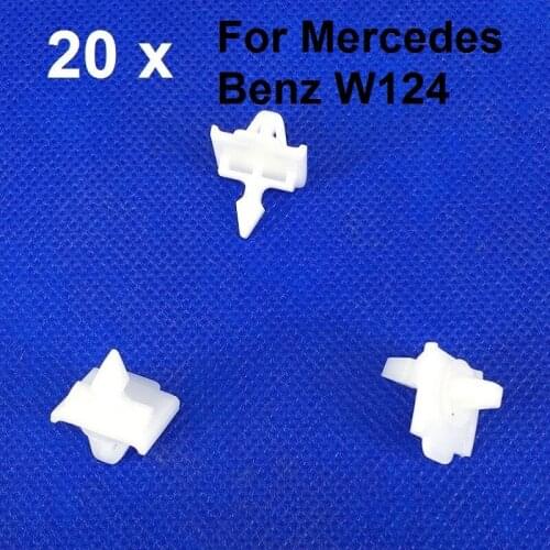 X20 For Mercedes For Benz W124 Door Fender Grille Moulding Retainer Clips 001-988-49-81