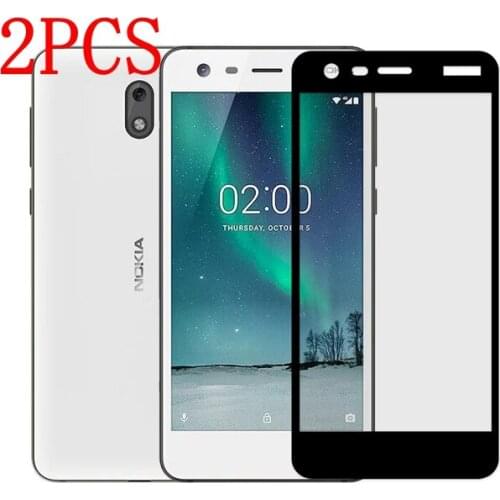 2PCS Full Cover Tempered Glass For Nokia 2 Screen Protector protective film For Nokia 2 glass