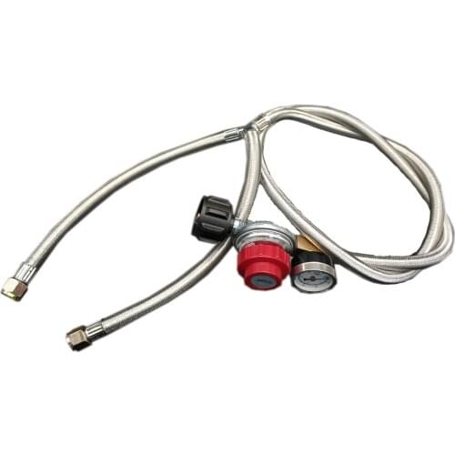 Earth Star Propane fire pit gas grill heater spare parts high pressure adjustable regulator valve Y-Splitter Braided hose