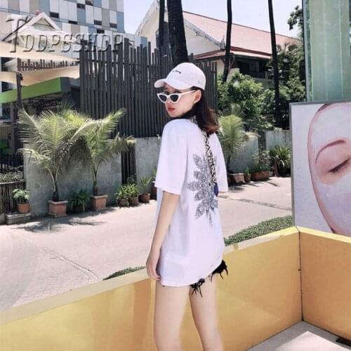 100% Cotton Harajuku Women T Shirt Korean Hipster Female Tee Shirts