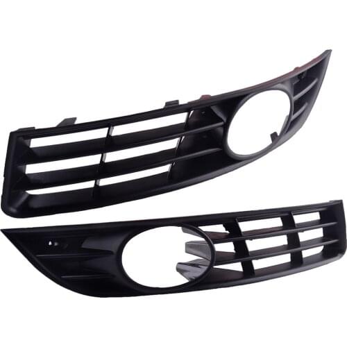 1 Pair Car 3C0853665A 3C0853666A Left & Right Front Bumper Lower Fog Light Grille Cover Frame Fit For VW Passat B6 3C 2006-2009