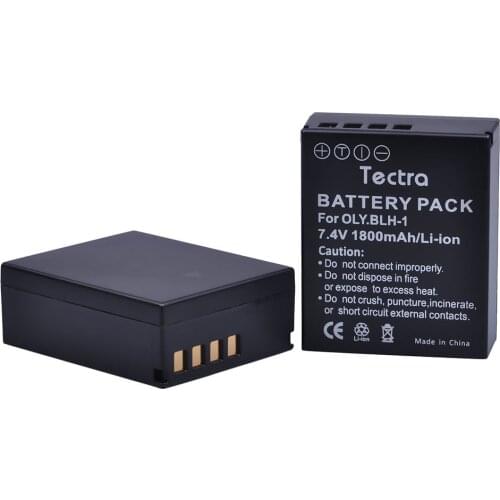 2 pcs 1800mAh BLH-1 BLH1 BLH 1 Camera Battery for Olympus Digital Cameras EM1 E-M1 MARK II EM1-2 Mark 2 Mark2