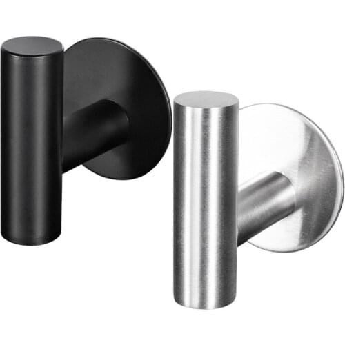 2PCS Wall Hooks Strong Magnetic Hooks 304 Stainless Steel Adhesive Housekeeper On Wall Hanger Tool Towel Hook Bathroom Products