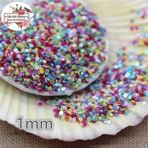 20000pcs/lot 1mm shiny cute very small star hollow out lovely laser paillette decoration multicolor