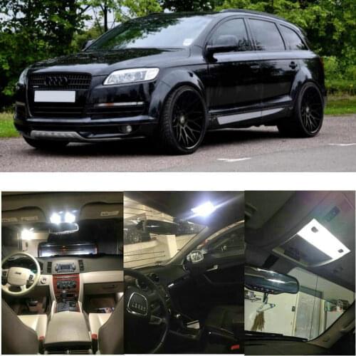 22x LED interior lighting complete set For Audi Q7 4L 5 seater reading light rear lights error free