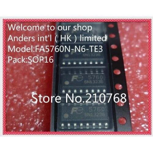 50pcs/lot FA5760N-N6-TE3 FA5760N-N6 FA5760N FA5760 FE5760 5760 SOP16