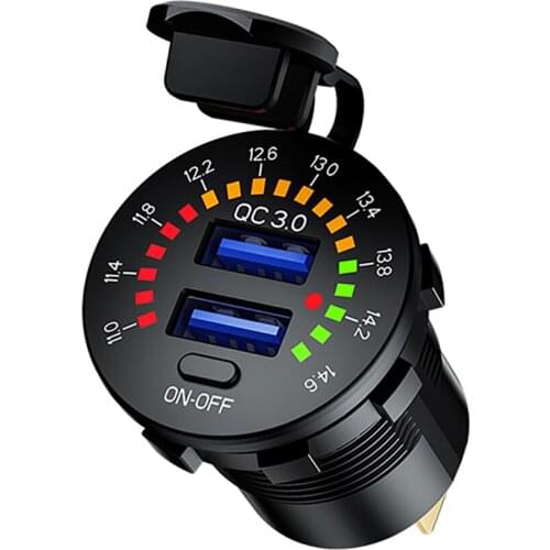 Car refitting USB interface car charger PD Apple fast charging 12v-24v car charging qc3.0 mobile phone fast charging