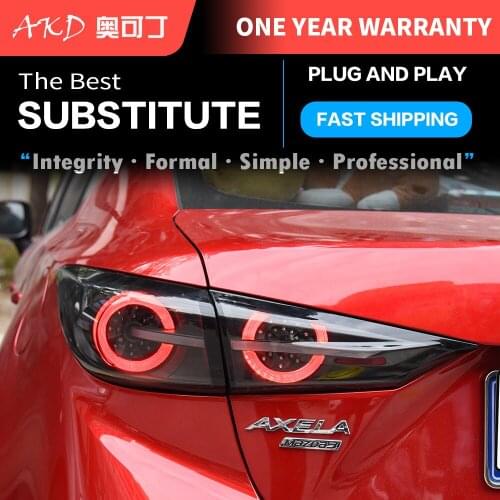 Car Tail Lights Parts For Mazda 3 Axela Sedan 2014-2018 Taillights Rear Lamp LED Signal Reversing Parking FACELIFT