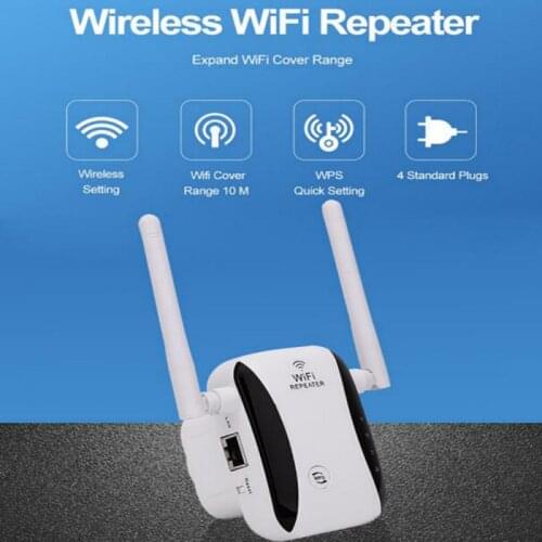 Wireless WiFi Repeater Wifi Extender 300Mbps WiFi Amplifier 802.11 B/g/n Wi Fi Booster Long Range Repiter 2.4GHz Wi-fi Repeater